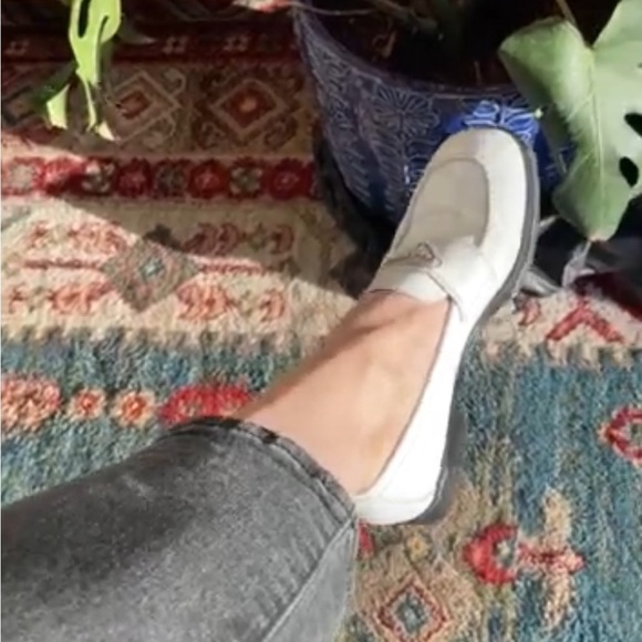 Authentic vintage PRADA chunky triangle logo shoes slip on loafers size 39 8.5 9 - Picture 11 of 15